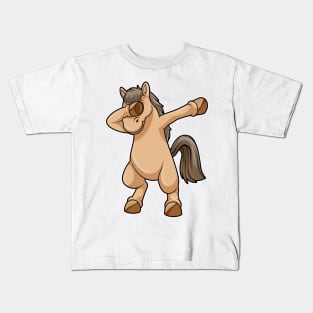 Horse at Hip Hop Dance Dab Kids T-Shirt